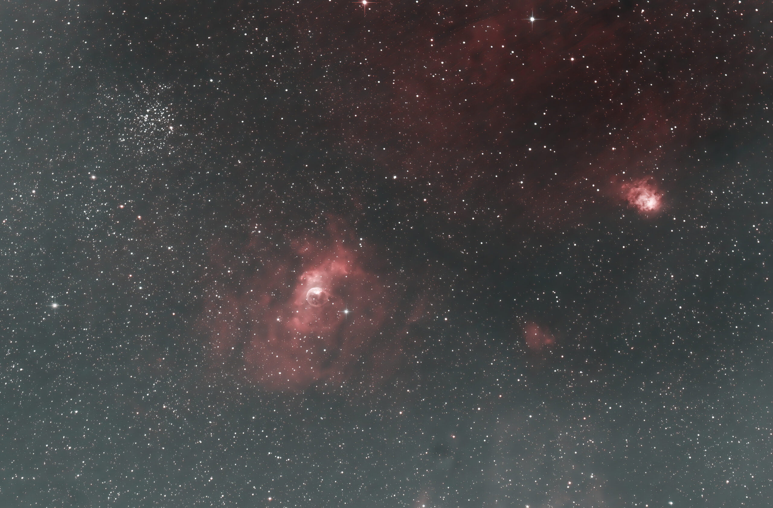 NGC 7635 la nébuleuse de la bulle
